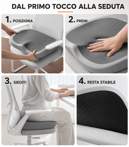 Cuscino ergonomico da seduta in memory foam