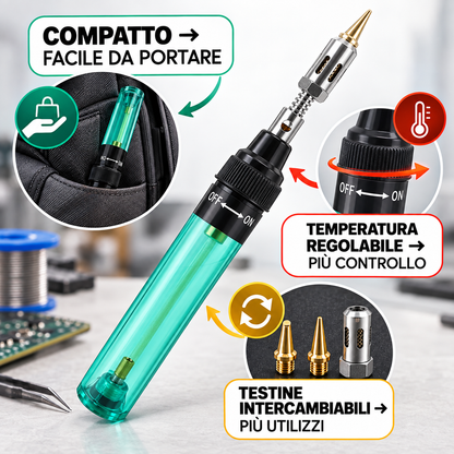 SALDATORE A GAS PORTATILE