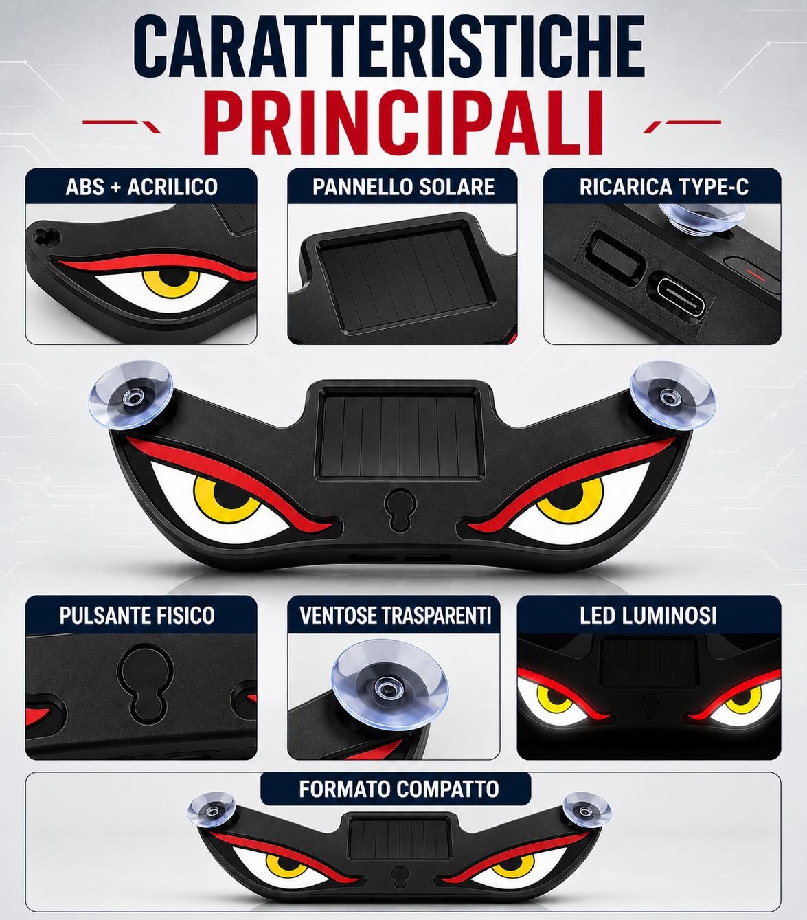 Occhi Diavolo LED Senza Fili