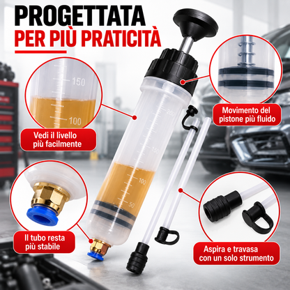 POMPA MANUALE PER ASPIRARE E TRAVASARE LIQUIDI