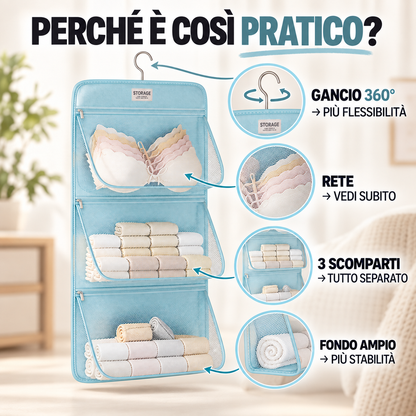 Organizer da Armadio a 3 Livelli