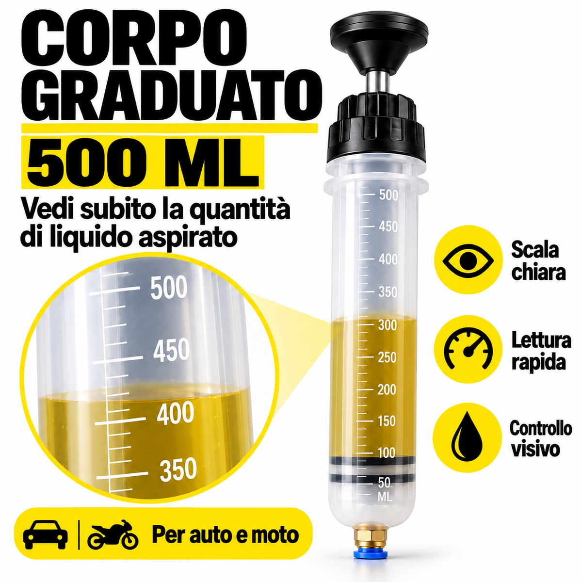 POMPA MANUALE PER ASPIRARE E TRAVASARE LIQUIDI