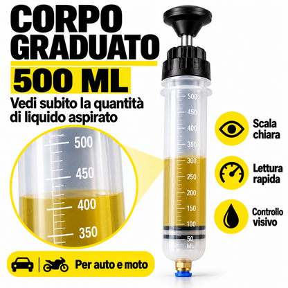 POMPA MANUALE PER ASPIRARE E TRAVASARE LIQUIDI