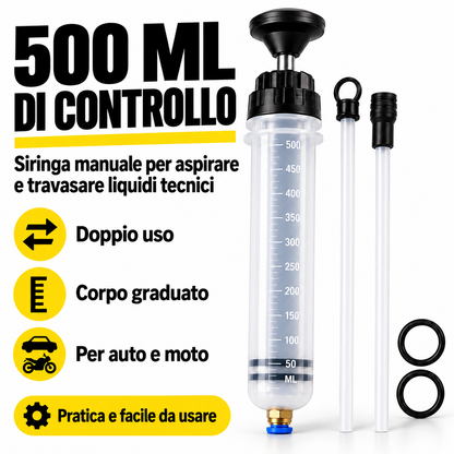 POMPA MANUALE PER ASPIRARE E TRAVASARE LIQUIDI