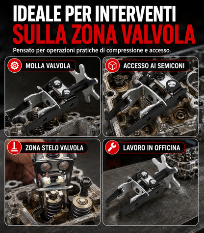 Compressore regolabile per molle valvole motore