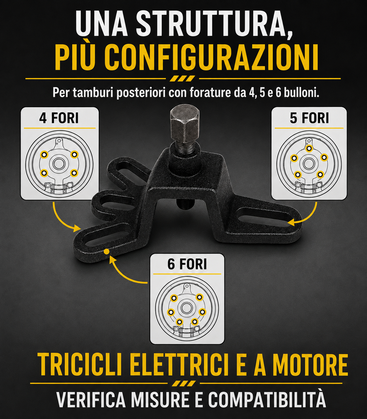 Estrattore per tamburo freno posteriore