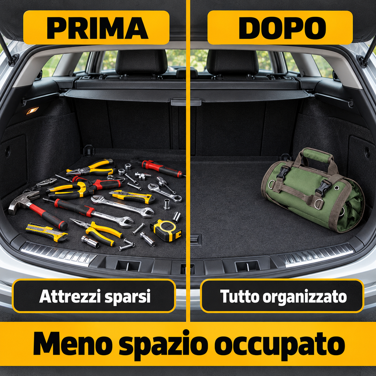 Borsa Portautensili Arrotolabile – Meno Disordine, Più Spazio