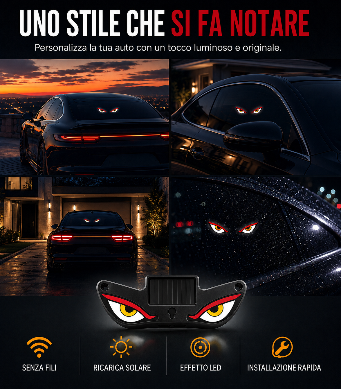 Occhi Diavolo LED Senza Fili