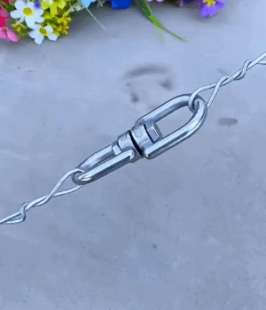 Gancio girevole a doppia estremità