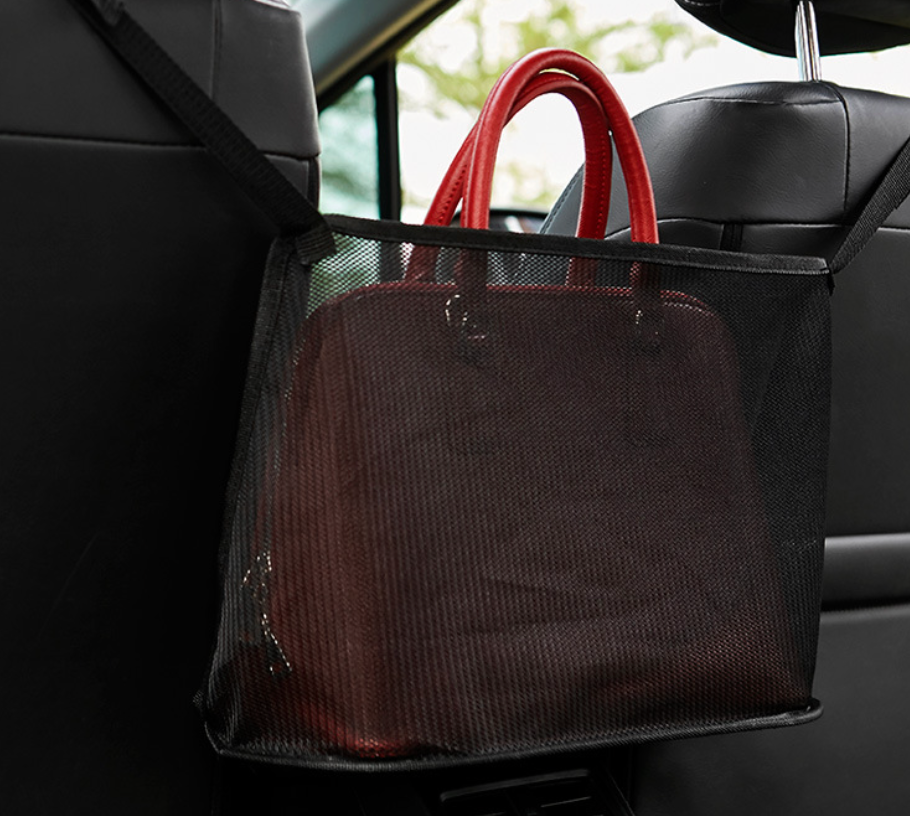 Porta borsa a rete per auto.