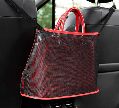 Porta borsa a rete per auto.