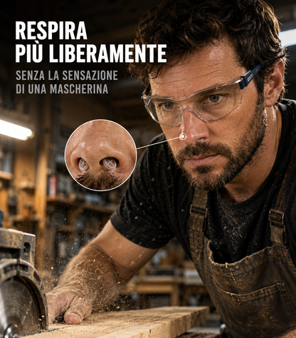 Filtro Nasale Protettivo Riutilizzabile ⭐⭐⭐