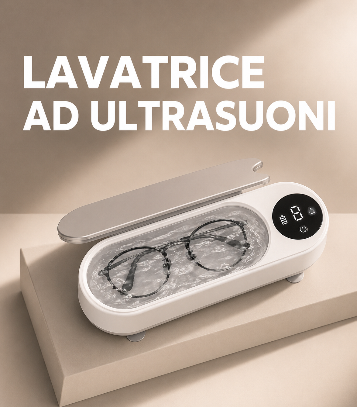 Scatola di pulizia a ultrasuoni automatica per uso domestico