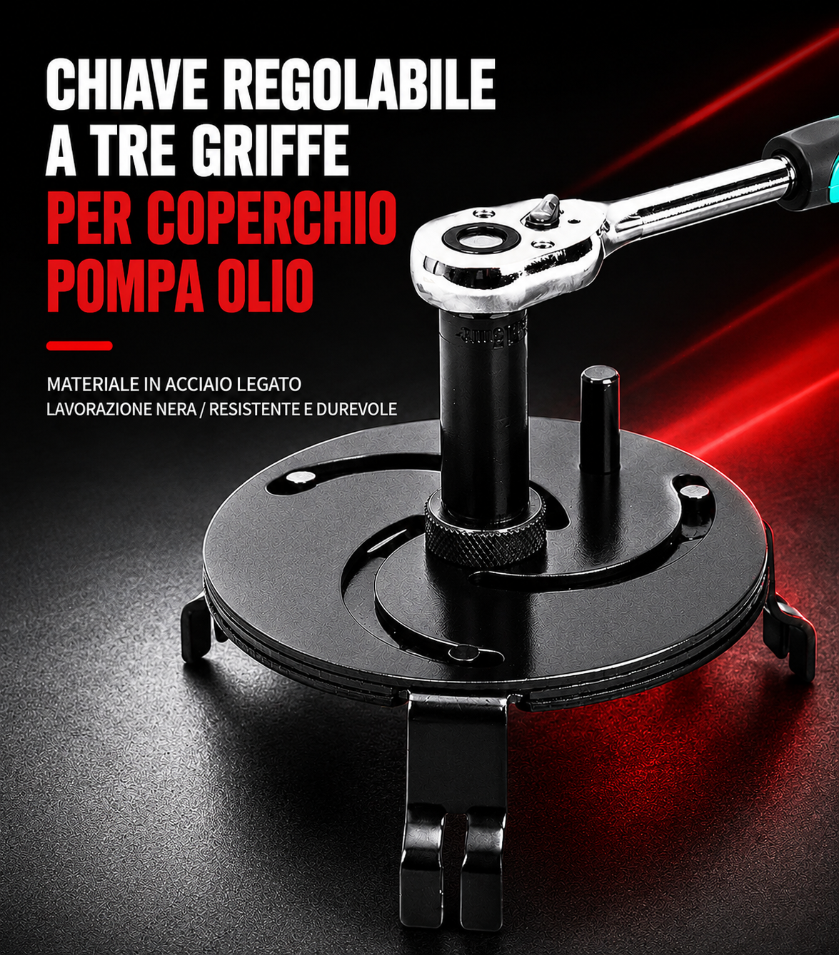 Chiave Regolabile Tre Griffe Per Coperchio Pompa Serbatoio Carburante Auto
