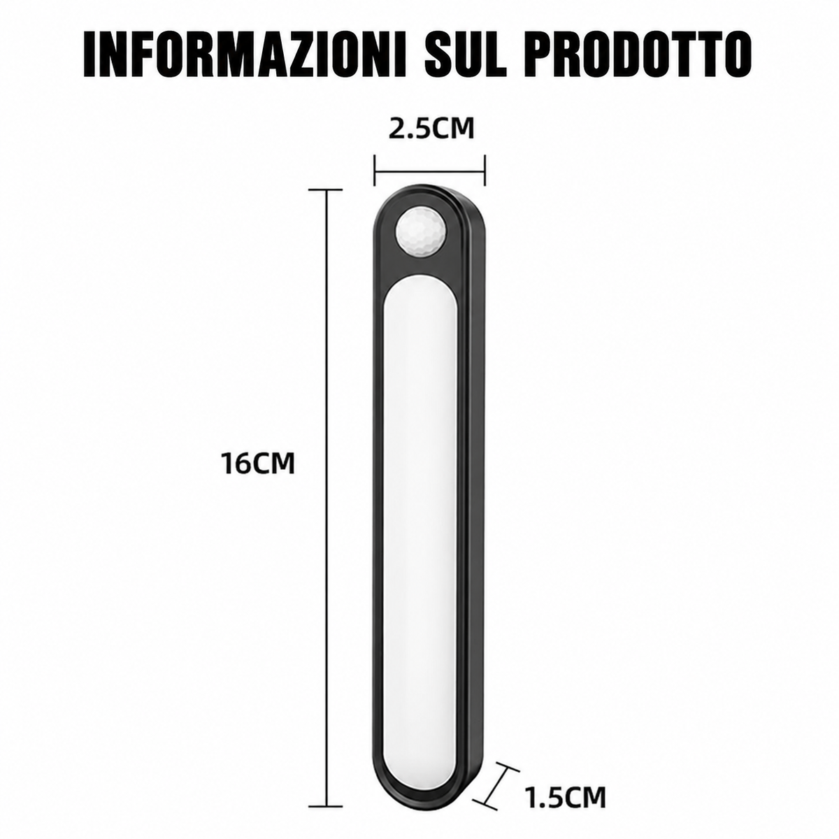 Luce LED a rilevamento automatico per bagagliaio auto