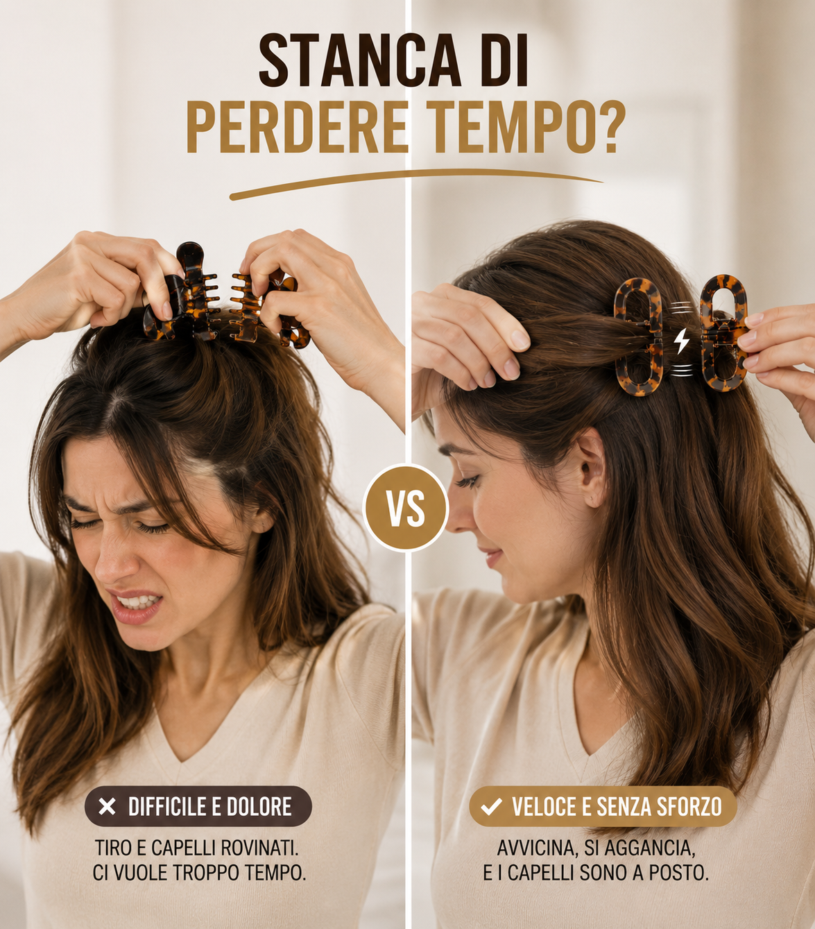 Molletta Magnetica per Capelli ⭐⭐⭐