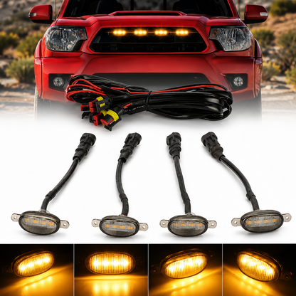 Kit Luci LED Griglia AUTO MT 4 Pezzi Ambra