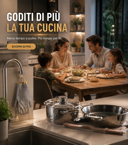 🌟 GUANTI SGRASSANTI FIBRA D'ARGENTO