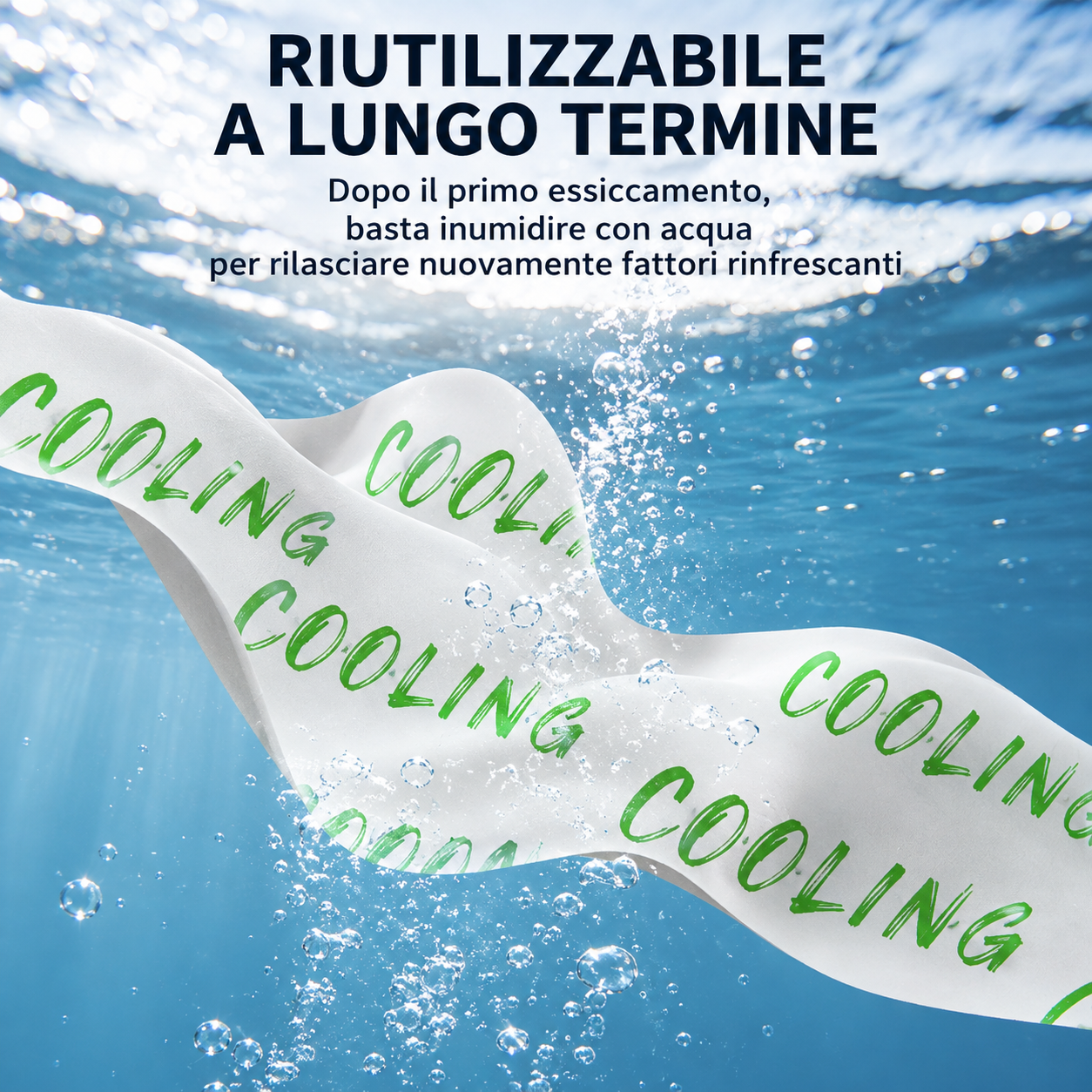 Salviette rinfrescanti sportive -3°C a raffreddamento rapido