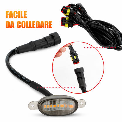 Kit Luci LED Griglia AUTO MT 4 Pezzi Ambra