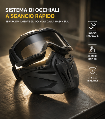 Maschera Integrale Pro Con Sgancio Rapido
