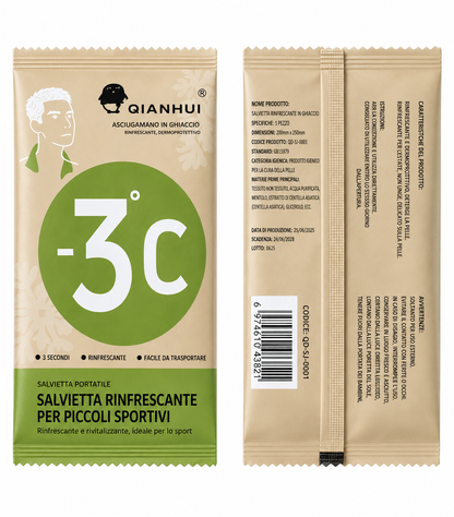 Salviette rinfrescanti sportive -3°C a raffreddamento rapido