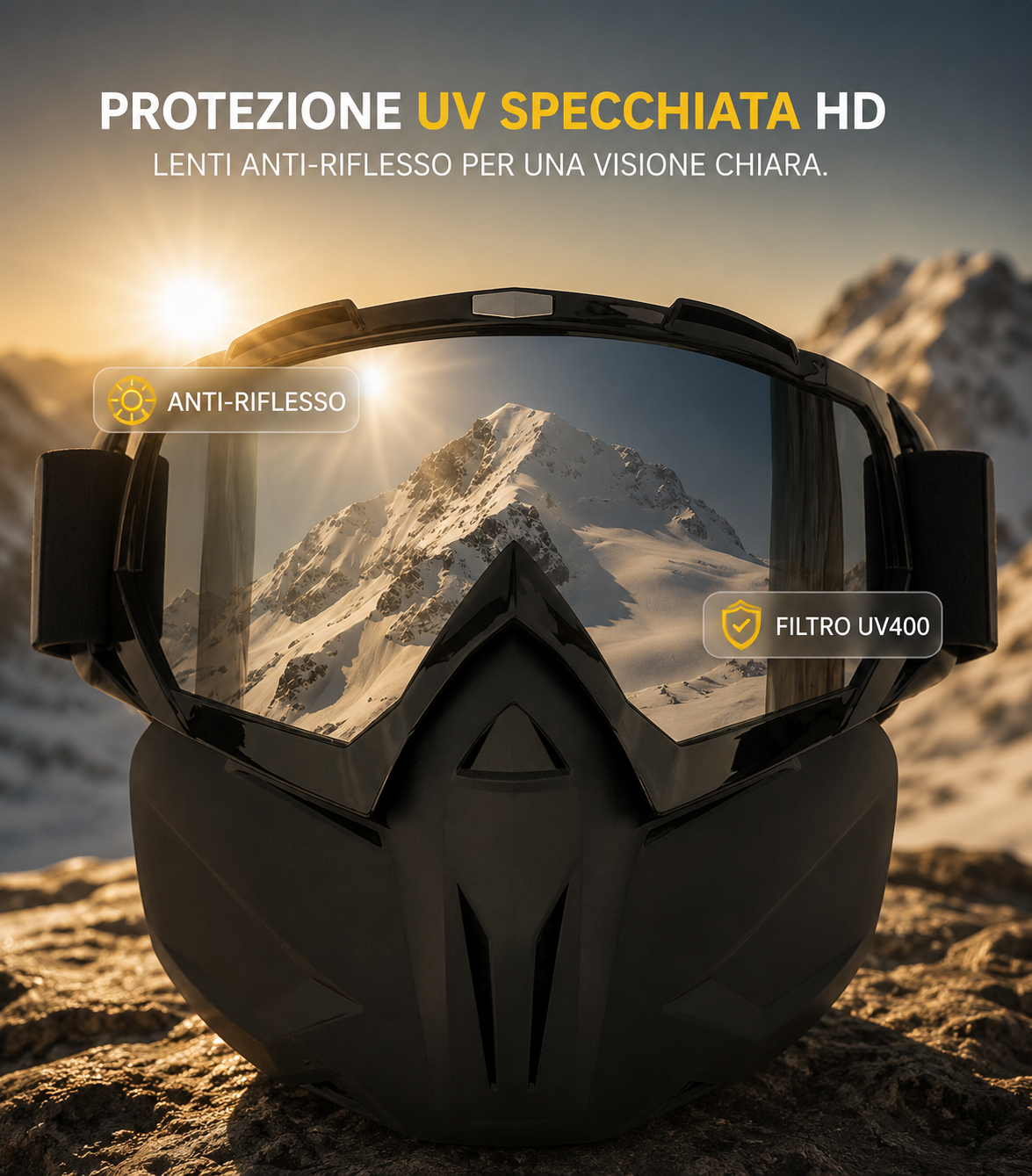 Maschera Integrale Pro Con Sgancio Rapido