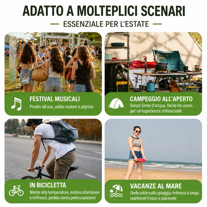 Salviette rinfrescanti sportive -3°C a raffreddamento rapido