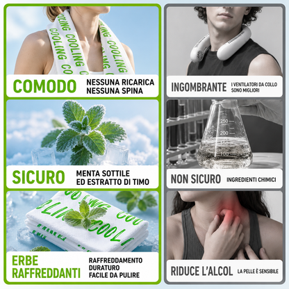 Salviette rinfrescanti sportive -3°C a raffreddamento rapido