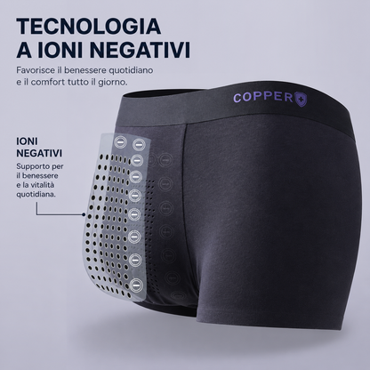 Boxer uomo in seta di ghiaccio antibatterico fresco