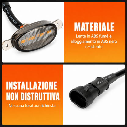 Kit Luci LED Griglia AUTO MT 4 Pezzi Ambra