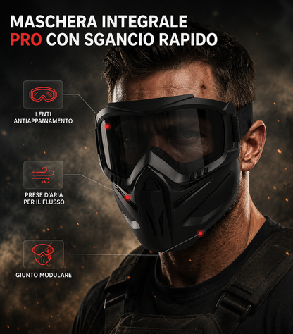 Maschera Integrale Pro Con Sgancio Rapido