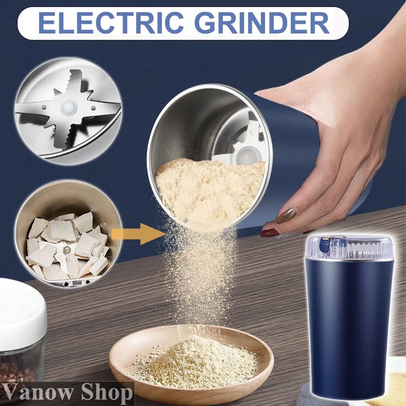 Macinacaffè elettrico per caffè e cereali