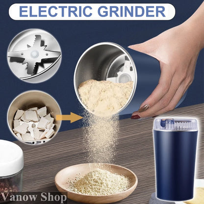 Macinacaffè elettrico per caffè e cereali