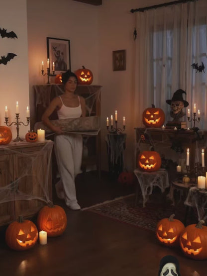Tappeto 3D Halloween con Scheletro
