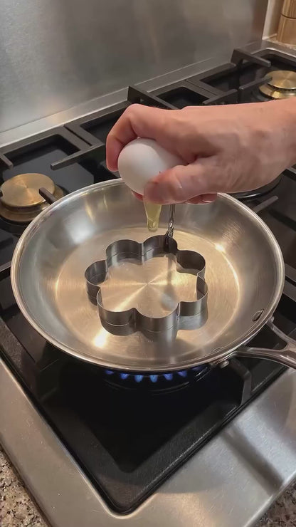 Set 5 Stampi per Uova in Acciaio 🍳