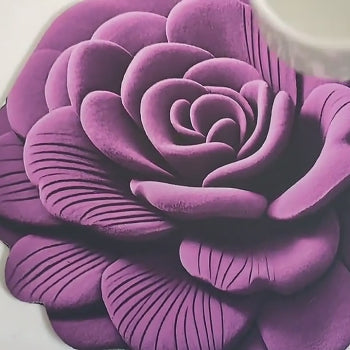 Tappeto da pavimento con fiori visivi 3D