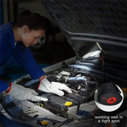 Lampada da lavoro multifunzionale COB con magnete