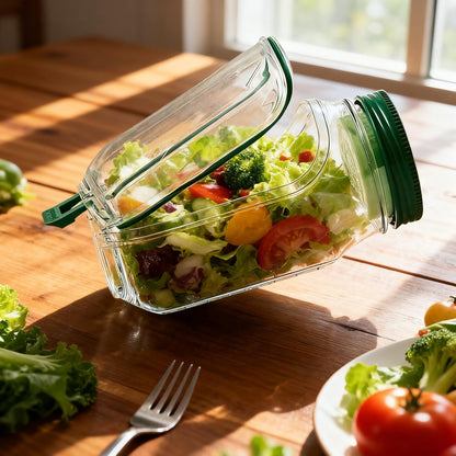 Contenitore per insalata con scomparti separati 🥗