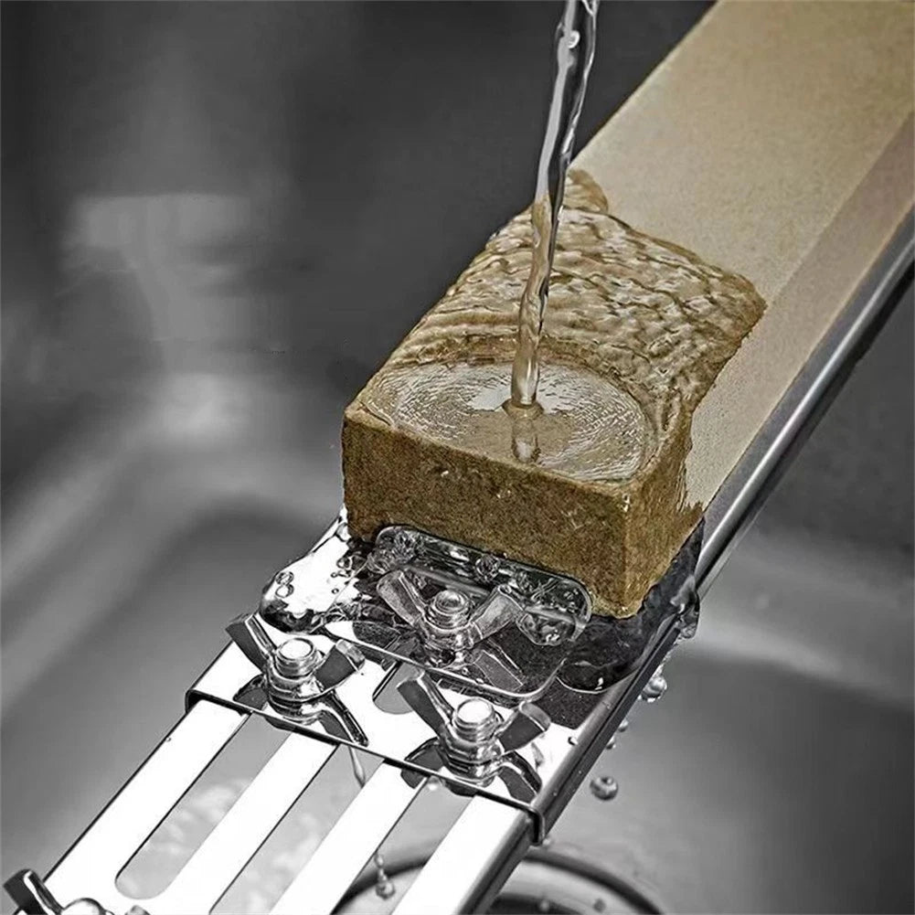 Supporto per pietra da affilatura