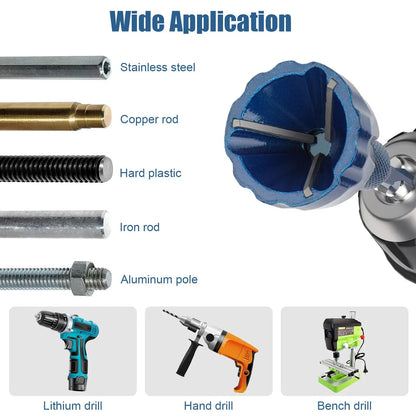Punta smussatrice a 3 scanalature
