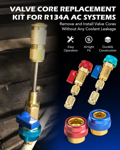 Strumento di rimozione del nucleo della valvola per aria condizionata dell'auto