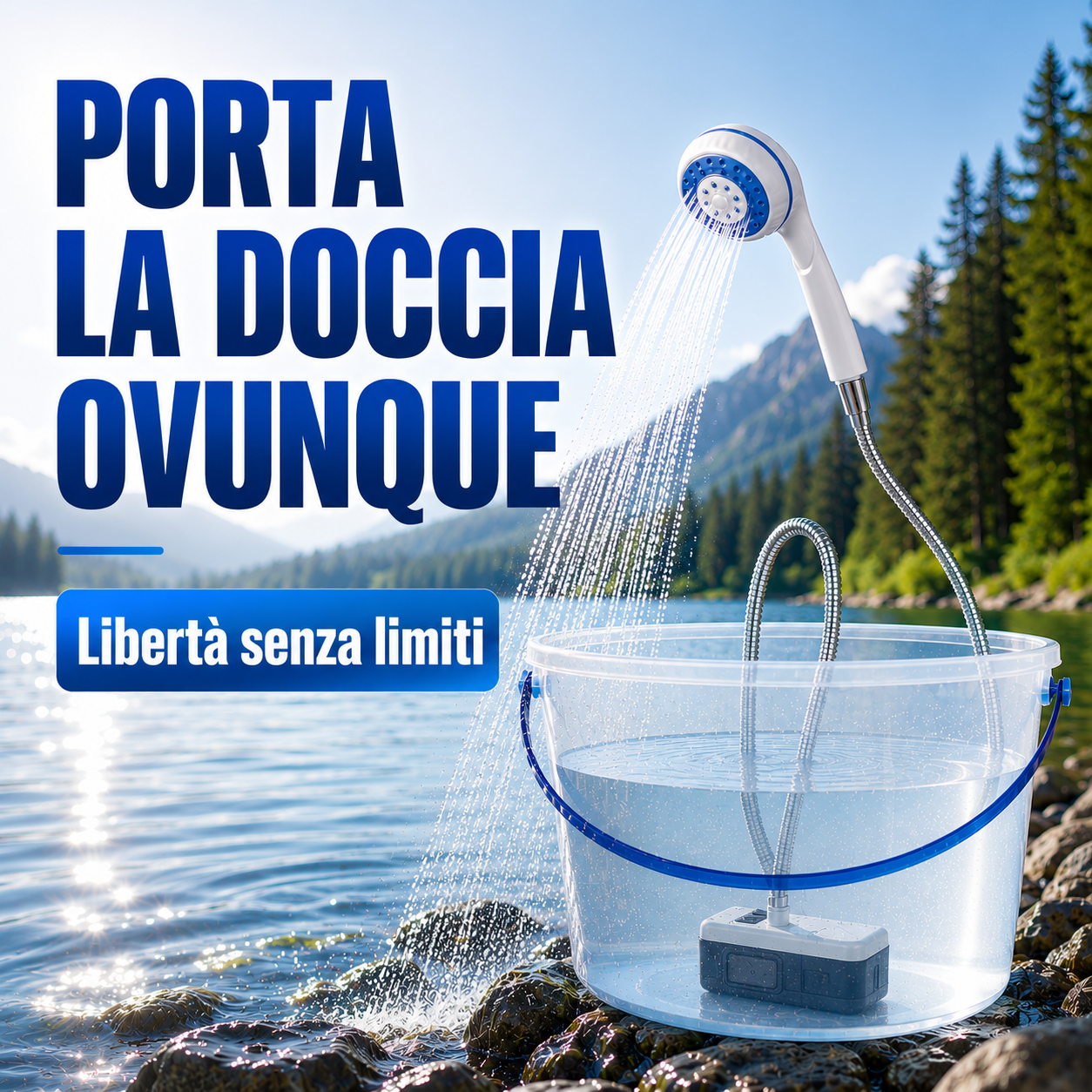Doccia Portatile USB da Campeggio