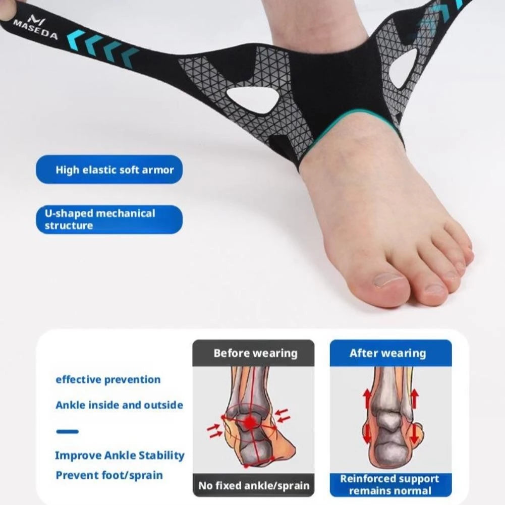 Tutore elastico regolabile per la caviglia