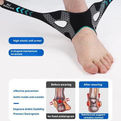 Tutore elastico regolabile per la caviglia