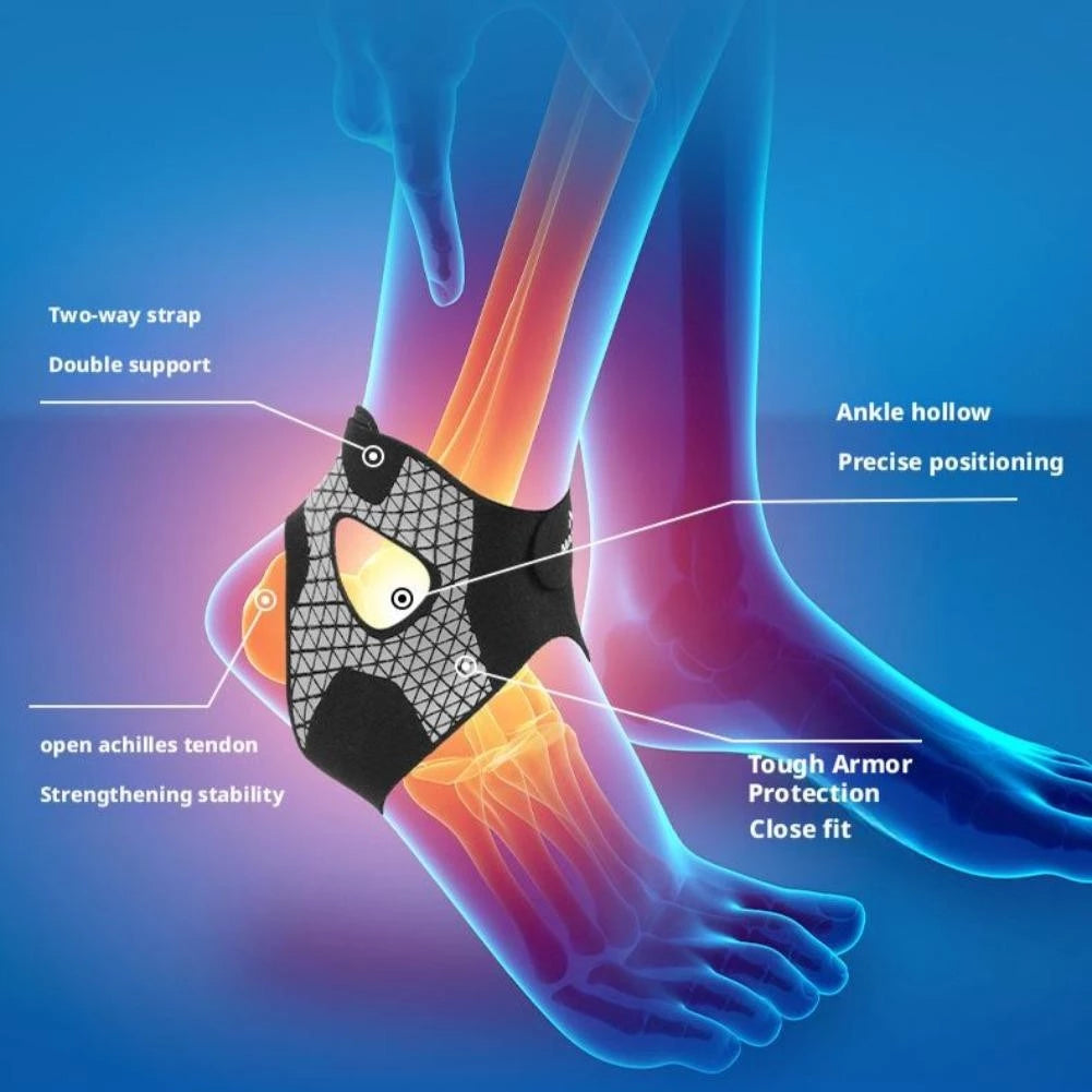 Tutore elastico regolabile per la caviglia