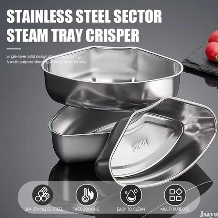 Vassoio per cottura a vapore in acciaio inox