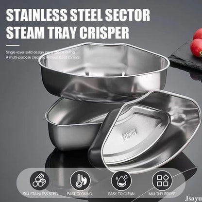 Vassoio per cottura a vapore in acciaio inox