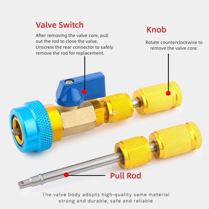 Strumento di rimozione del nucleo della valvola per aria condizionata dell'auto