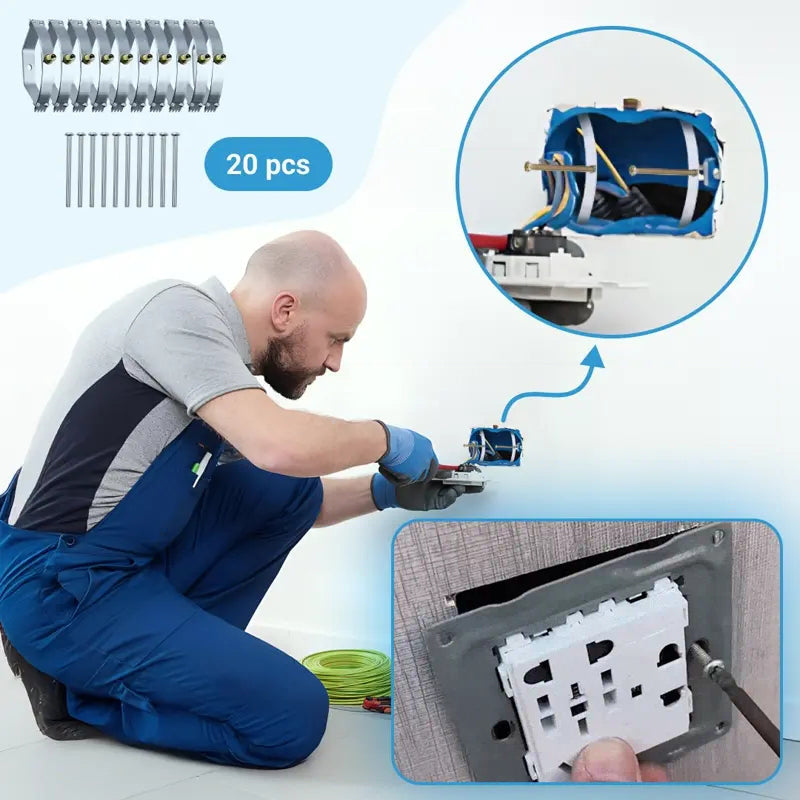 Piastra di riparazione per scatola incassata